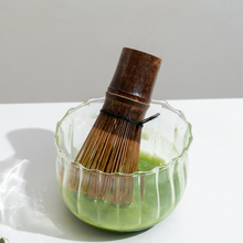 Load image into Gallery viewer, Flower Glass Matcha Bowl
